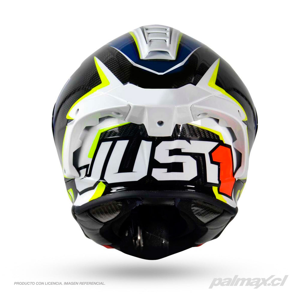 Casco integral de carrera en carbono 3K modelo J-GPR Replica Baldassarri Gloss | Just 1 Racing